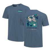 West Virginia Duck Poster Gradient Comfort Colors Tee